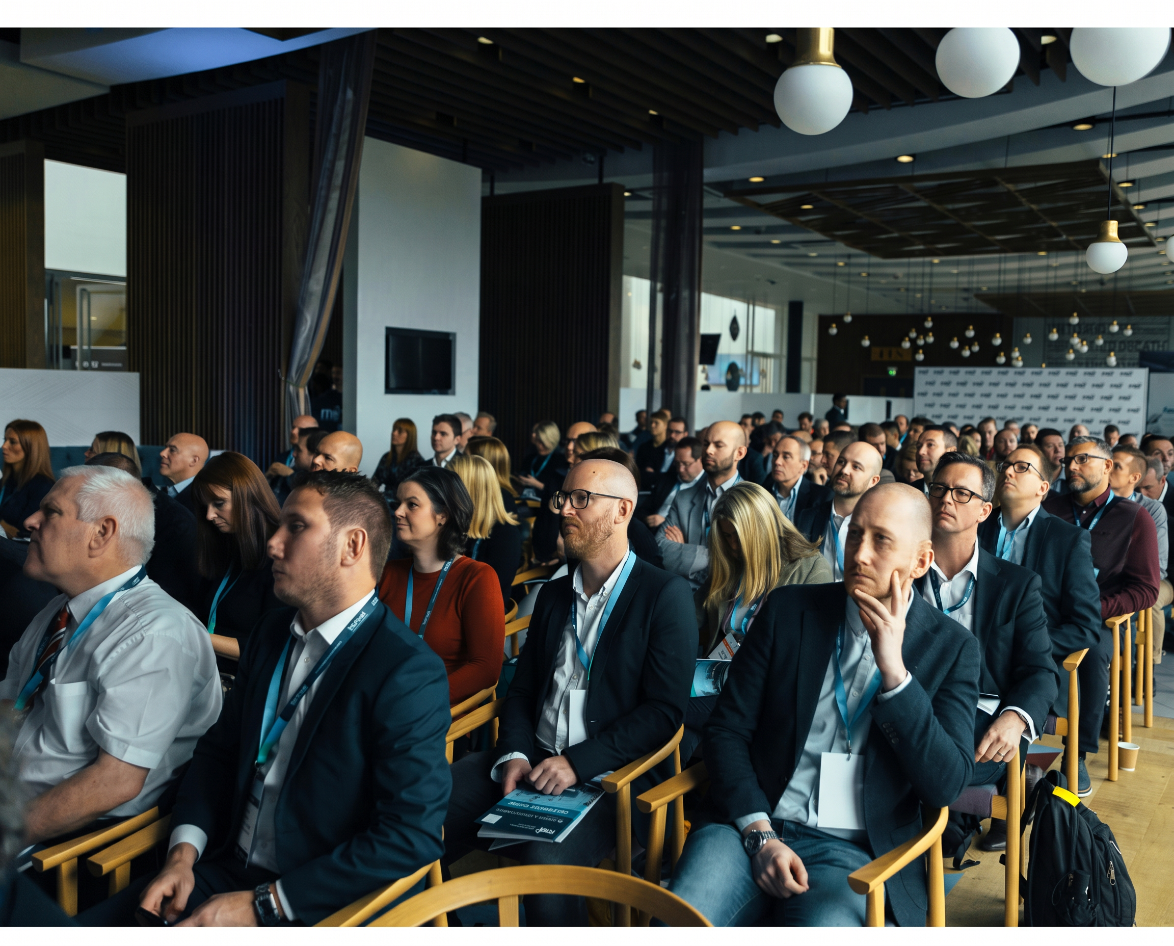 A full room of eyecare delegates at a Vision Network UK session